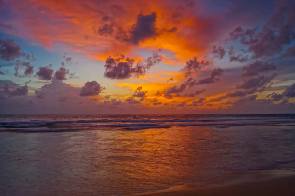 Sunset at the beach